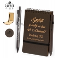 Notebook A6 cafea, cu mesaje crestine
